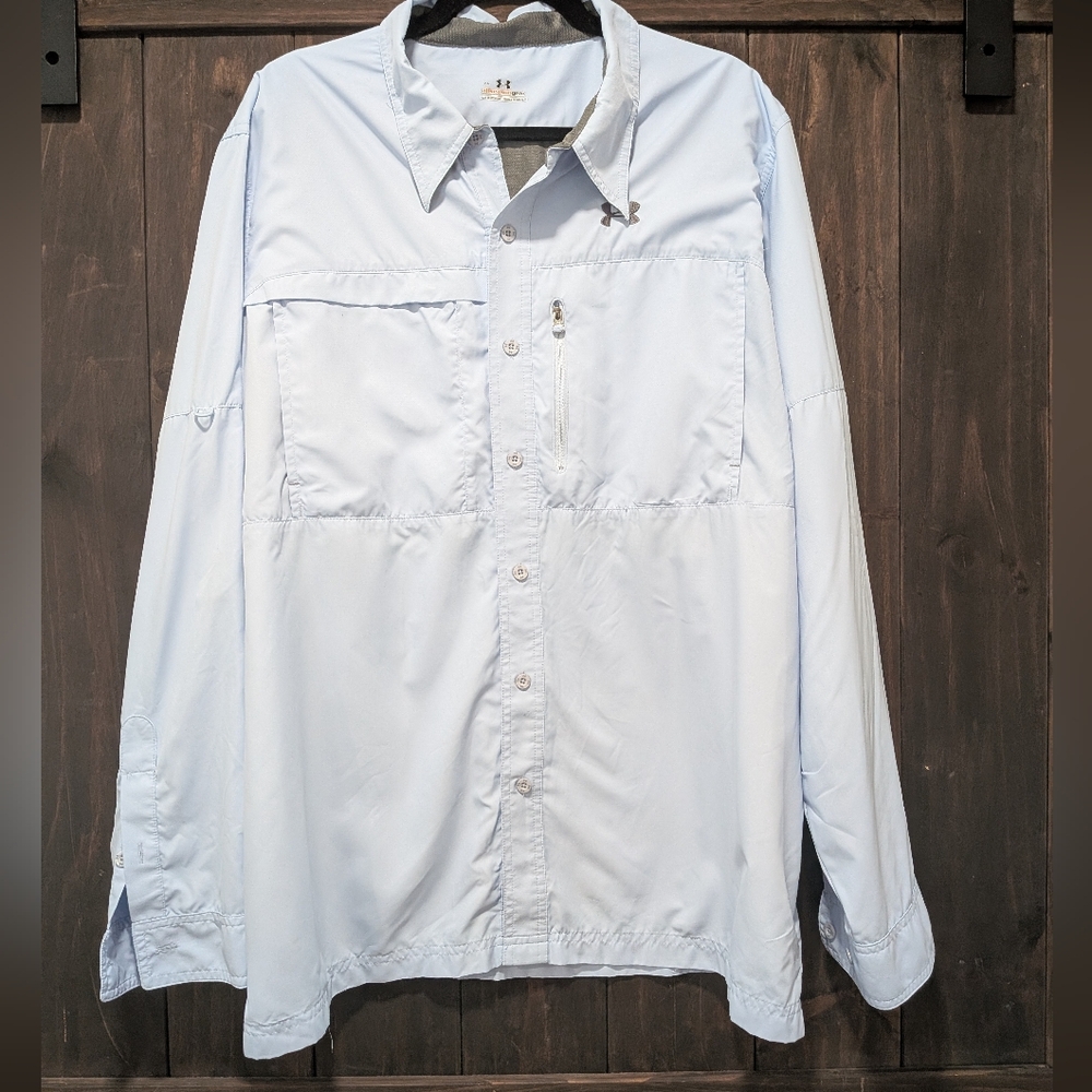 Under Armour AllSeasonGear Button-Up Fishing Shirt | Men’s XL